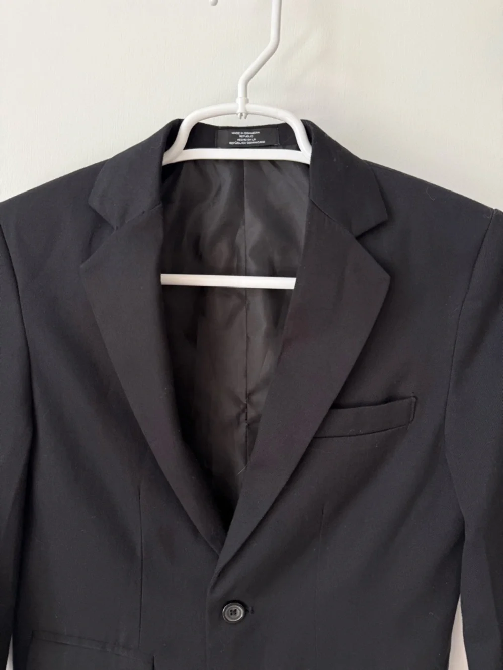 Van Heusen Single Breasted Black Suit Jacket Blazer